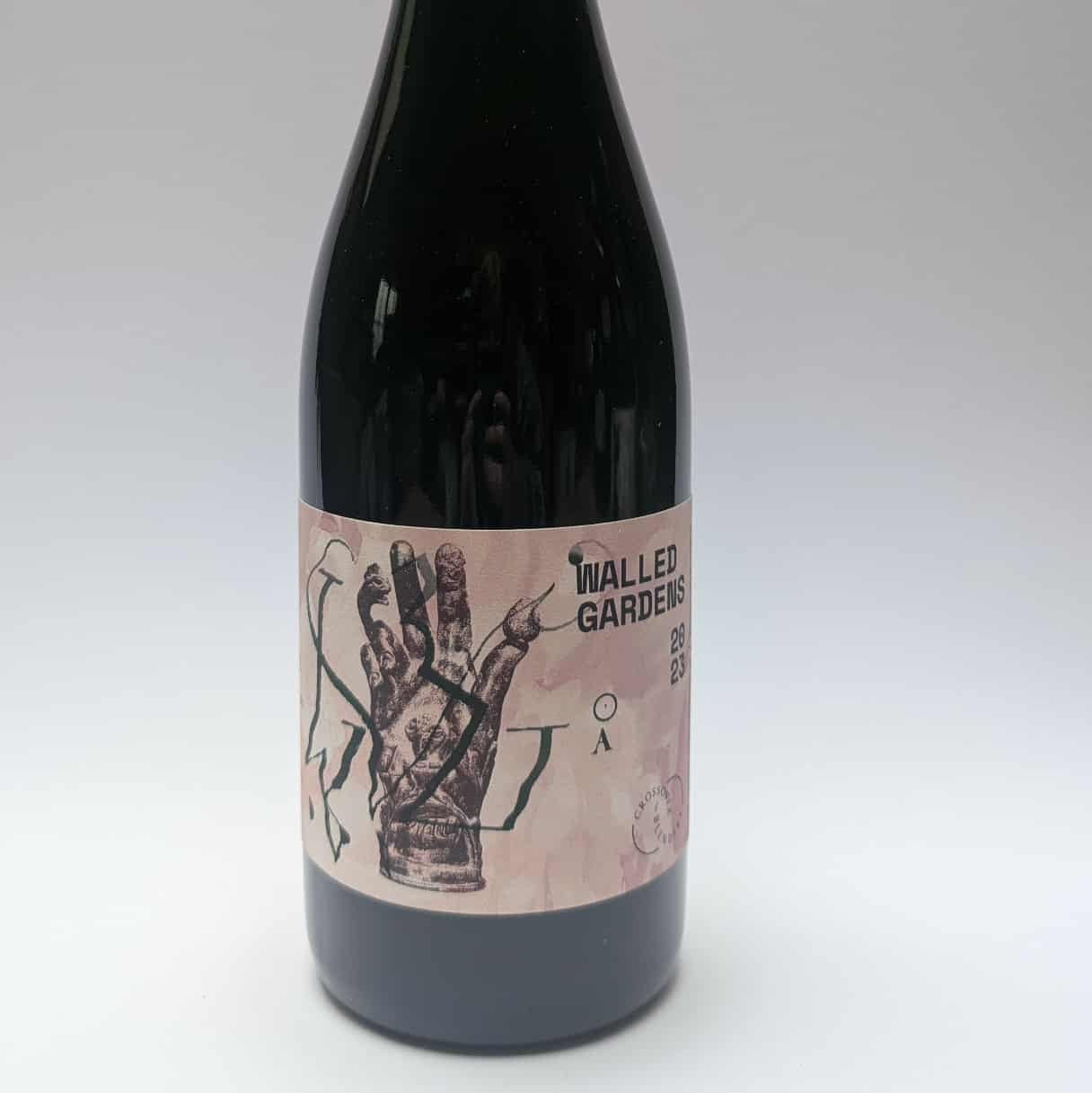 750ml bottle of Crossover Blendery Walled Gardens.