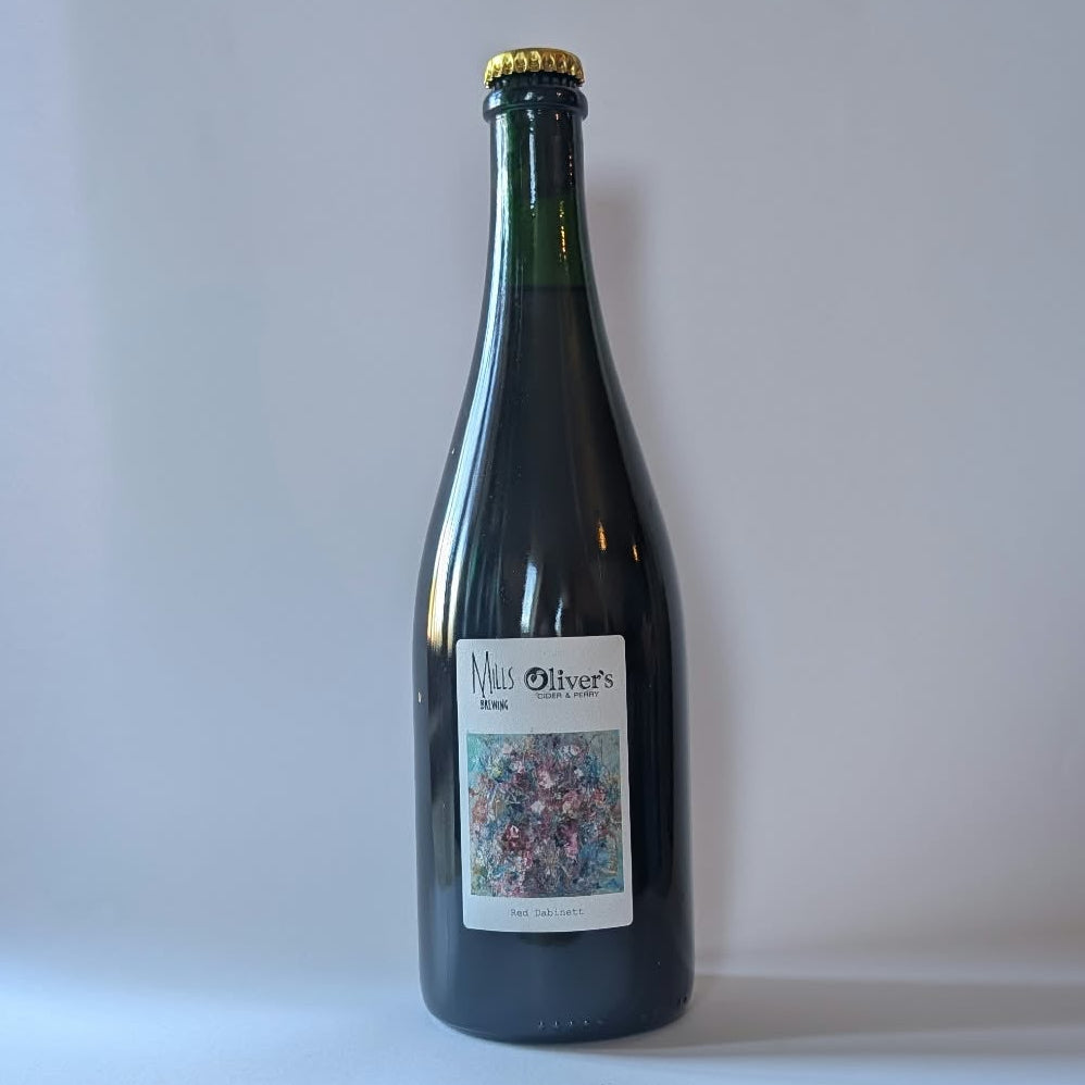 750ml bottle of Mills Brewing & Olivers Fine Cider - Red Dabinett