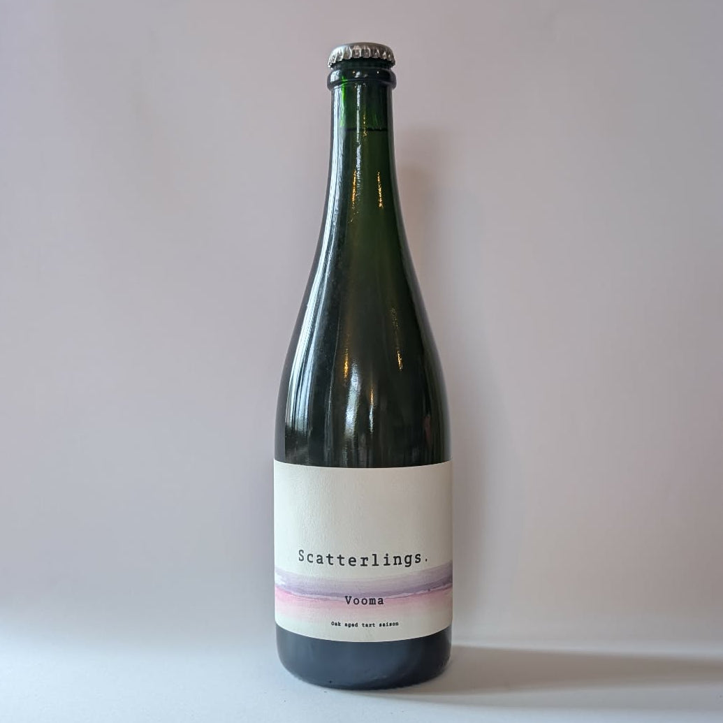 750ml bottle of Scatterlings Vooma saison.