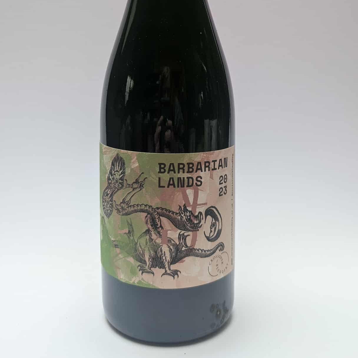 750ml bottle of Crossover Blendery Barbarian Lands