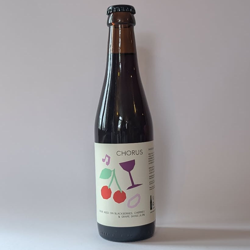 330ml bottle of Dolphin Brewery Chorus sour. 