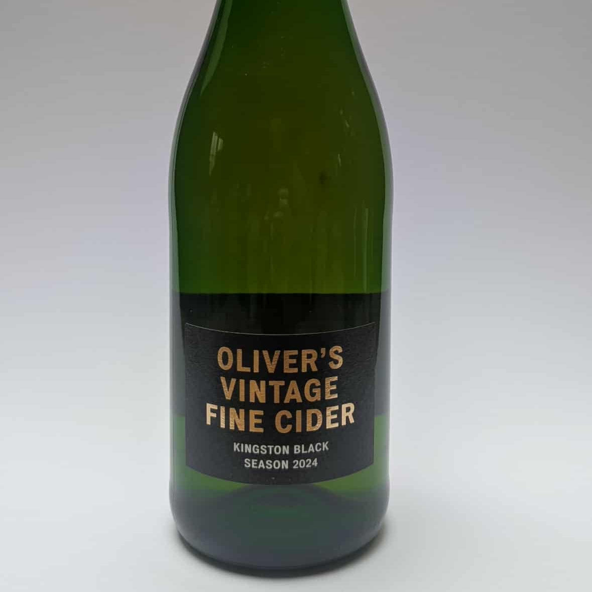 750ml bottle of Oliver's Cider Kingston Black Season 2024