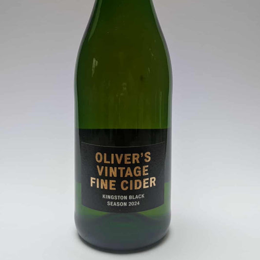 750ml bottle of Oliver's Cider Kingston Black Season 2024